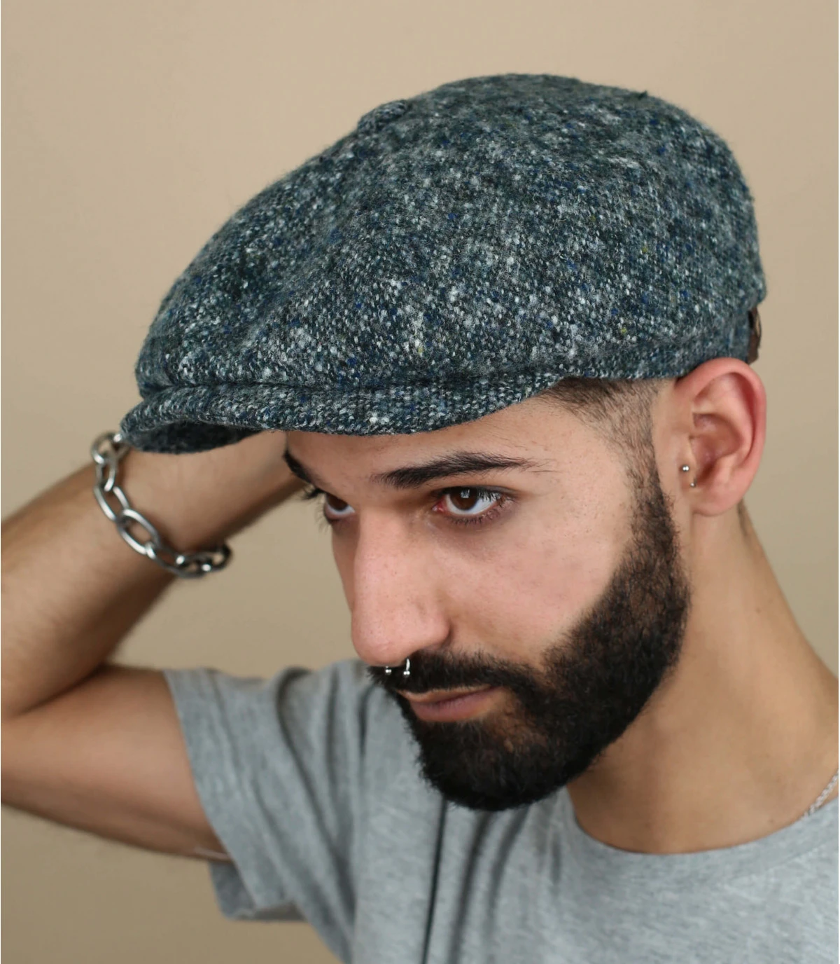 Hatteras Donegal Virgin Wool green Stetson Hatteras Donegal Virgin Wool Green -Célèbre Chapeaux Magasin hatteras donegal virgin wool green