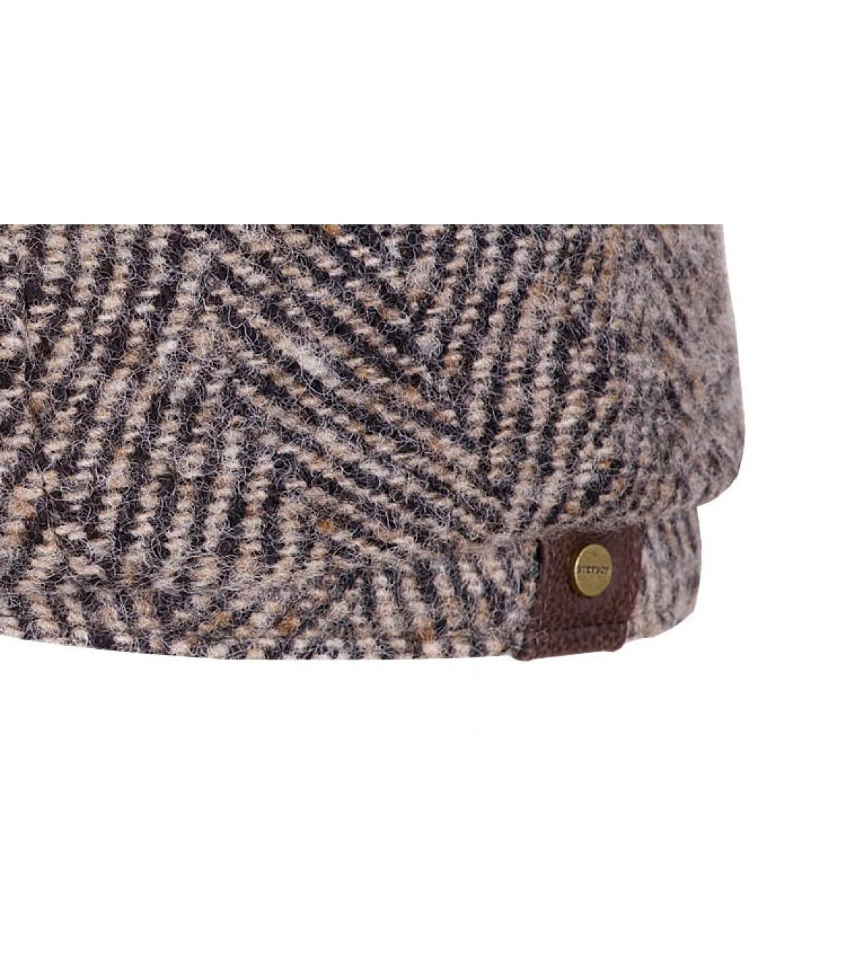 Hatteras Herringbone beige black Stetson Hatteras Herringbone Beige Black -Célèbre Chapeaux Magasin hatteras herringbone beige blackcasquette20gavroche20beige20noir20la
