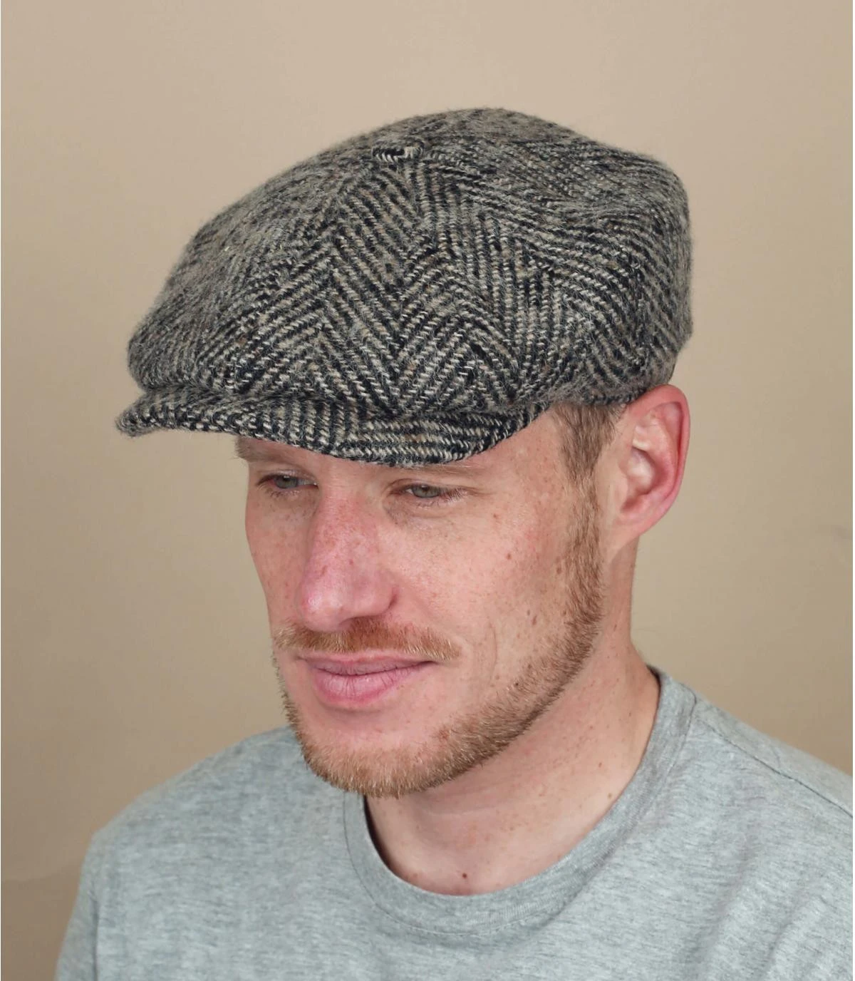 Hatteras Herringbone beige black Stetson Hatteras Herringbone Beige Black -Célèbre Chapeaux Magasin hatteras herringbone beige blackcasquette20gavroche20beige20noir20la20Hatteras20Herringbone2020beige20black