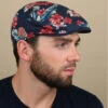 Stetson Ivy Cap Linen Floral Navy -Célèbre Chapeaux Magasin ivy cap linen floral navy