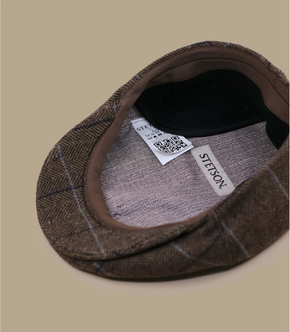 Kent Wool EF brown herringbone Stetson Kent Wool EF Brown Herringbone -Célèbre Chapeaux Magasin kent wool ef brown herringbone 4