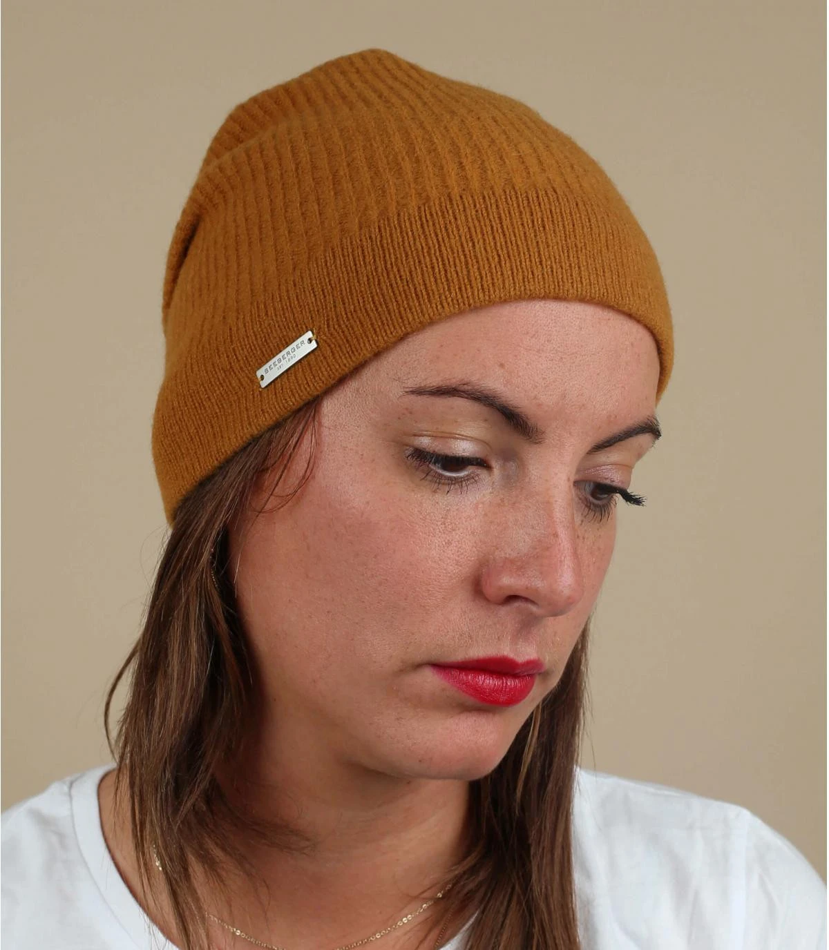 Lenna bronze Seeberger Lenna Bronze -Célèbre Chapeaux Magasin lenna bronzebonnet20long20jaune20laine20Lenna20bronze