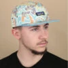 Patagonia Maclure 5 Panel Thriving Planet Lago Blue -Célèbre Chapeaux Magasin maclure 5 panel thriving planet lago blue