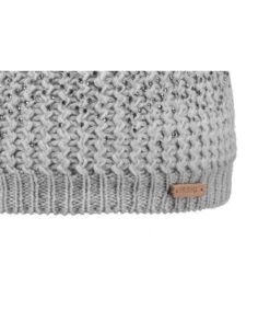 Barts Marceline Beanie Heather Grey -Célèbre Chapeaux Magasin marceline beanie heather greybonnet20pompon20fourrure20gris20chin