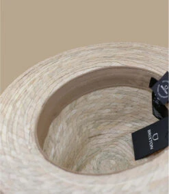 Brixton Messer Straw Fedora Natural -Célèbre Chapeaux Magasin messer straw fedora natural 4