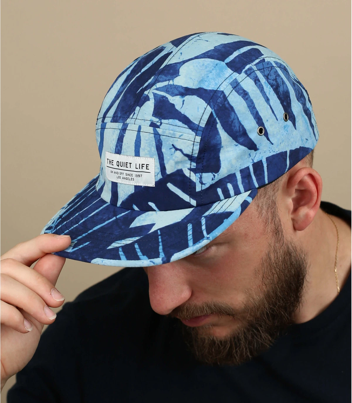 Monoprint 5 Panel blue Monoprint 5 Panel Blue -Célèbre Chapeaux Magasin monoprint 5 panel blue