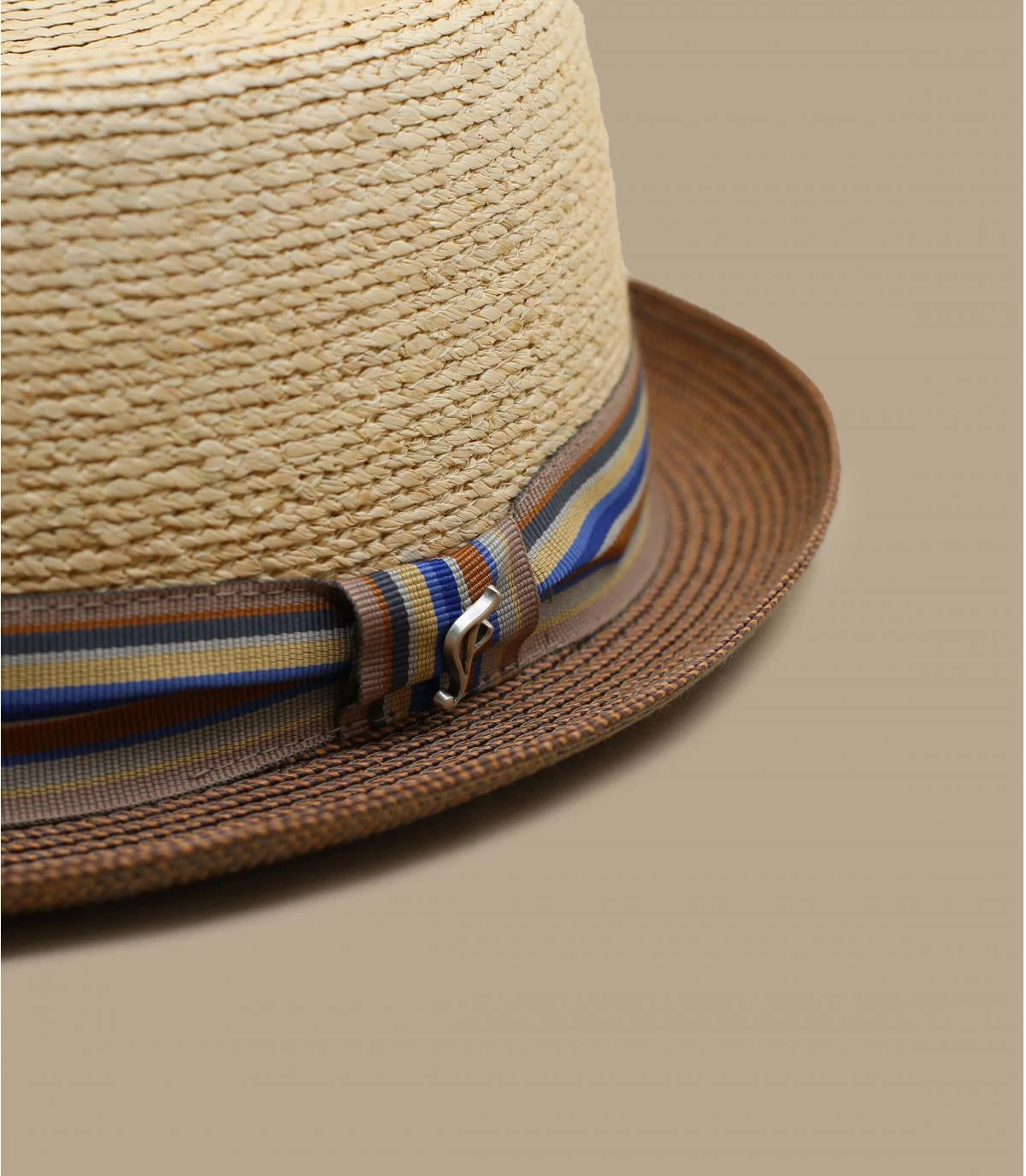 Noham Raphia Noham Raphia -Célèbre Chapeaux Magasin noham raphiapork20pie20beige20brun