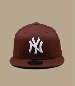 NEW ERA Patch 59Fifty NY Walnut Brown -Célèbre Chapeaux Magasin patch 59fifty ny walnut brown 2