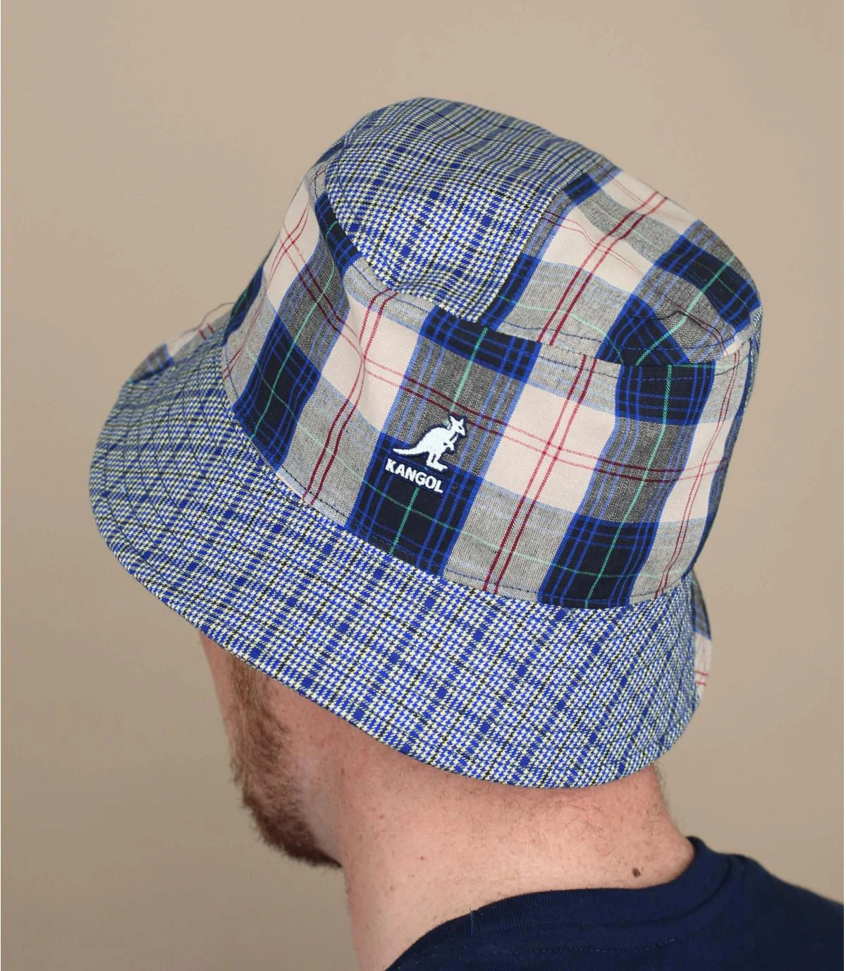 Plaid Mashup Bucket mykonos blue Kangol Plaid Mashup Bucket Mykonos Blue -Célèbre Chapeaux Magasin plaid mashup bucket mykonos bluebob20Kangol20patchwork20Plaid20Mashup20Bucket20mykonos20blue