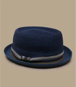 Stetson Pork Pie Toyo Blue -Célèbre Chapeaux Magasin pork pie toyo blue 2