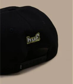 HUF Roasted Unstructured Snpaback Black -Célèbre Chapeaux Magasin roasted unstructured snpaback black 3