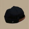 Seal Black -Célèbre Chapeaux Magasin seal blackbonnet20docker20noir20cuir20Seal20black