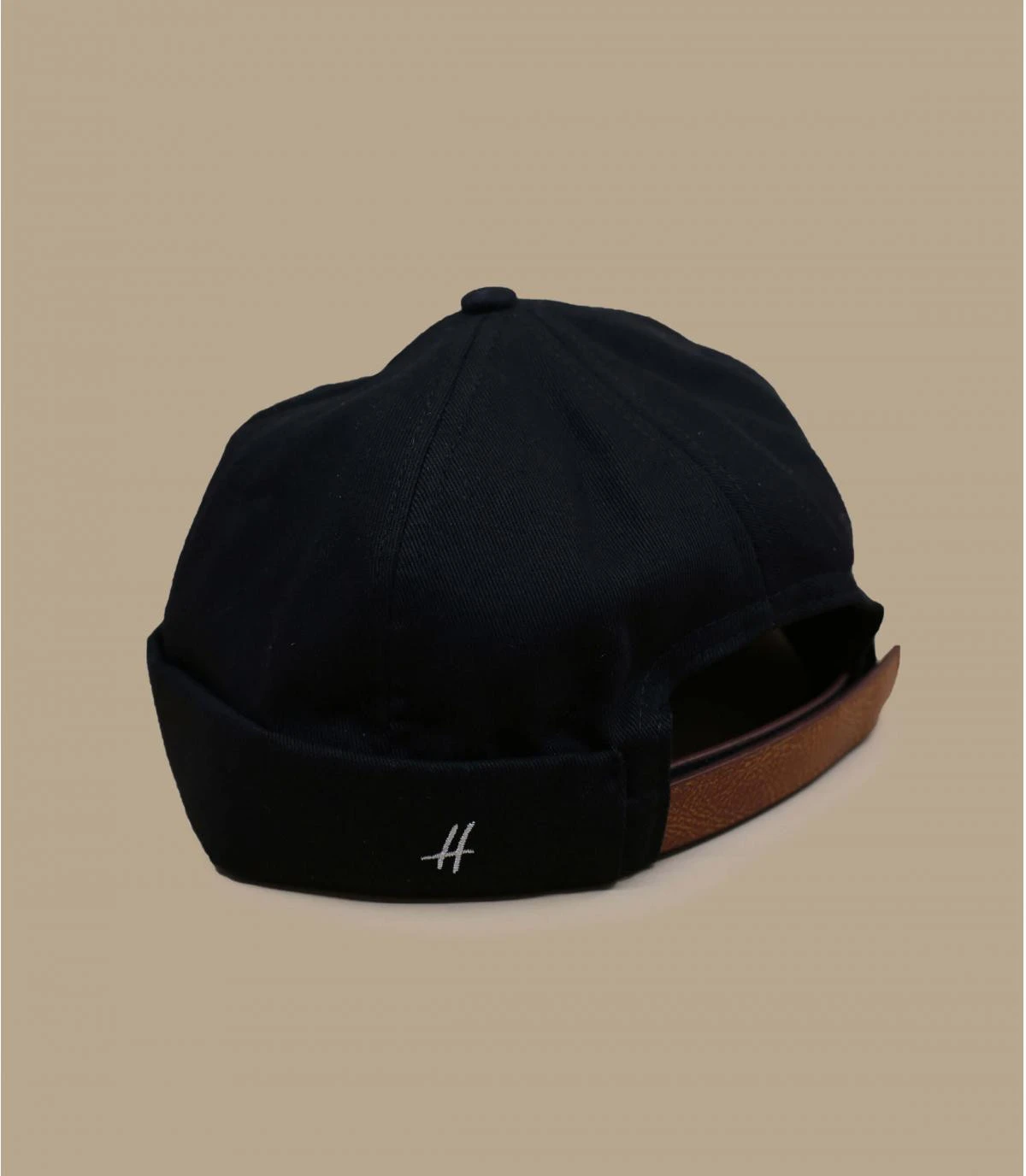 Seal black Seal Black -Célèbre Chapeaux Magasin seal blackbonnet20docker20noir20cuir20Seal20black