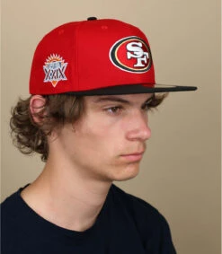 NEW ERA Side Patch 5950 49ers Scarlet -Célèbre Chapeaux Magasin side patch 5950 49ers scarlet 5