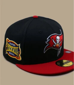 NEW ERA Side Patch 5950 Buccaneers Black -Célèbre Chapeaux Magasin side patch 5950 buccaneers black 1