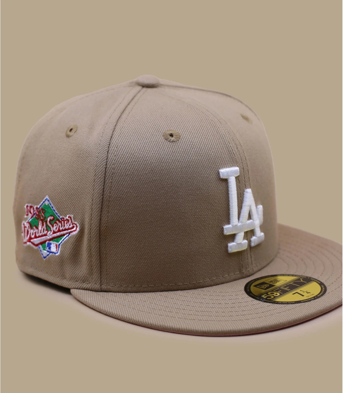 Side Patch 5950 LA Dodgers camel pink NEW ERA Side Patch 5950 LA Dodgers Camel Pink -Célèbre Chapeaux Magasin side patch 5950 la dodgers camel pink 1