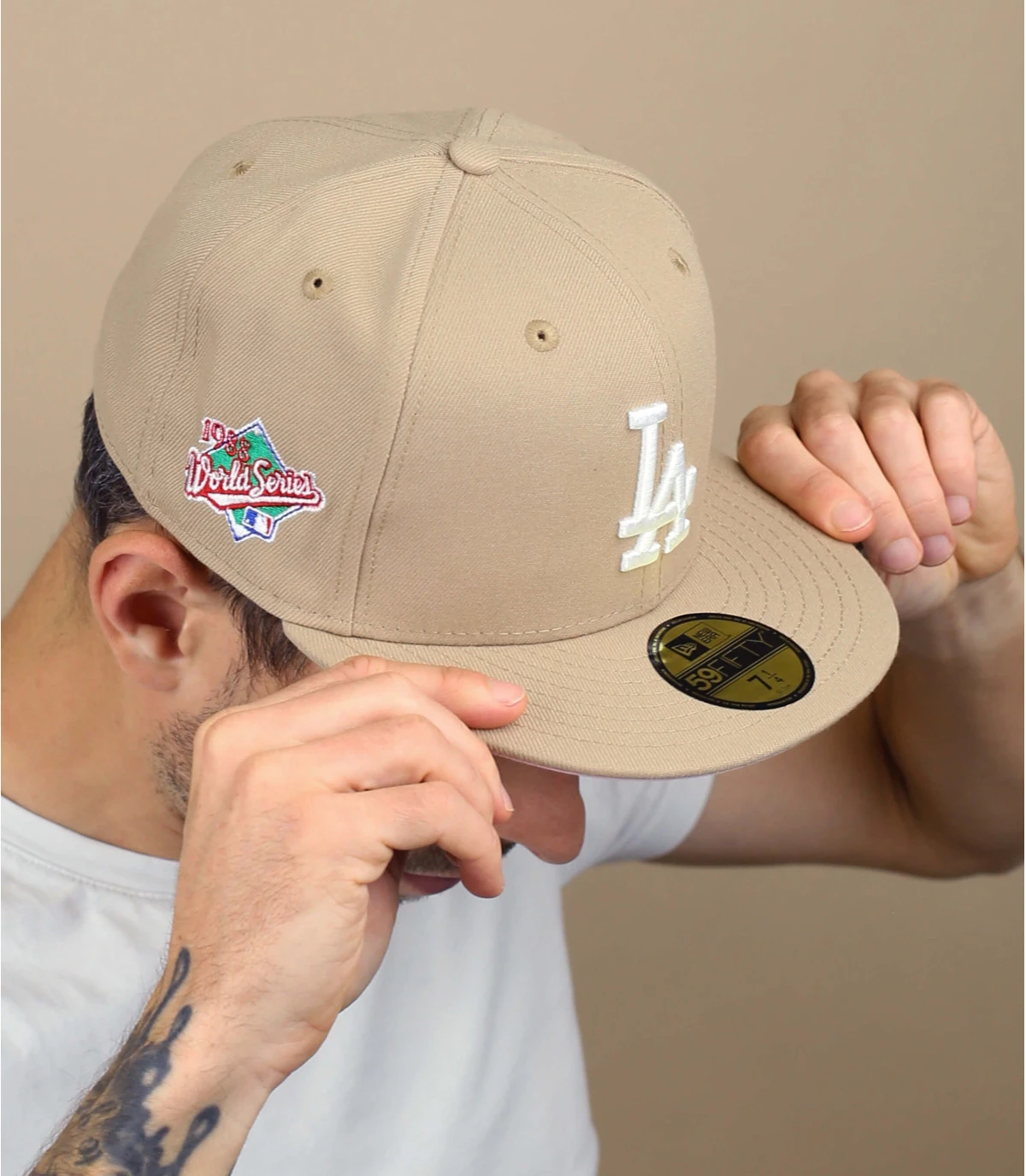 Side Patch 5950 LA Dodgers camel pink NEW ERA Side Patch 5950 LA Dodgers Camel Pink -Célèbre Chapeaux Magasin side patch 5950 la dodgers camel pink