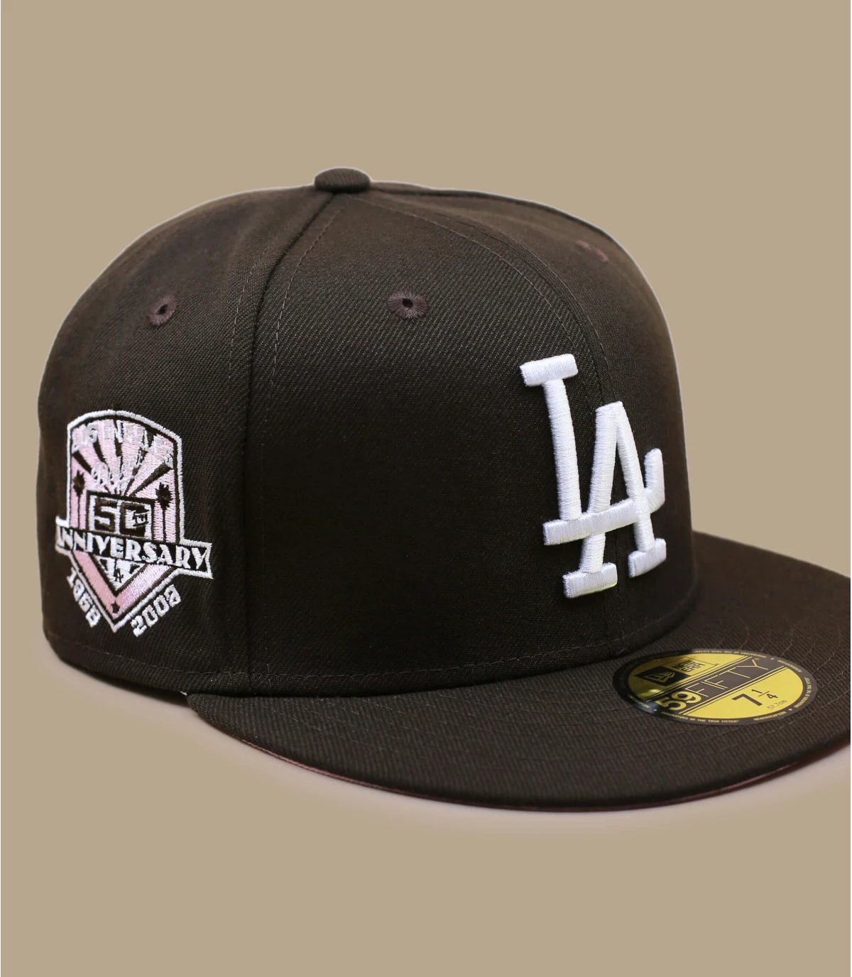 Side Patch 5950 LA Dodgers walnut pink NEW ERA Side Patch 5950 LA Dodgers Walnut Pink -Célèbre Chapeaux Magasin side patch 5950 la dodgers walnut pink 1