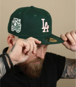 NEW ERA Side Patch 5950 LA Green & Pink