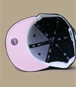 NEW ERA Side Patch 5950 NY Green & Pink -Célèbre Chapeaux Magasin side patch 5950 ny green pink 5