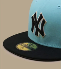 NEW ERA Side Patch 59Fifty New York Yankees Blue Tint Black -Célèbre Chapeaux Magasin side patch 59fifty new york yankees blue tint black 2