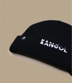Kangol Sliced Peak Beanie Black -Célèbre Chapeaux Magasin sliced peak beanie black 2
