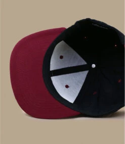 Snapback Combi Bay Window Black Burgundy -Célèbre Chapeaux Magasin snapback combi bay window black burgundy 4
