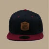 Snapback First Come First Tarck Black Burgundy -Célèbre Chapeaux Magasin snapback first come first tarck black burgundy