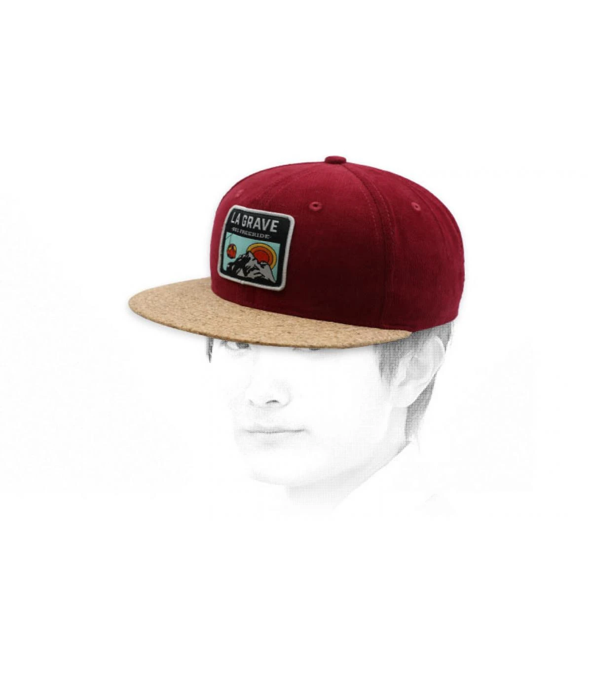 Snapback La Grave burgundy cork Snapback La Grave Burgundy Cork -Célèbre Chapeaux Magasin snapback la grave burgundy