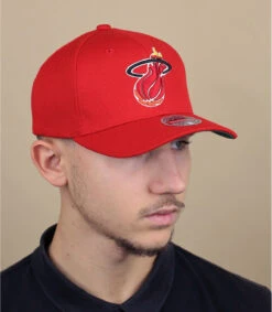Mitchell & Ness Team Ground Stretch Snapback Heat