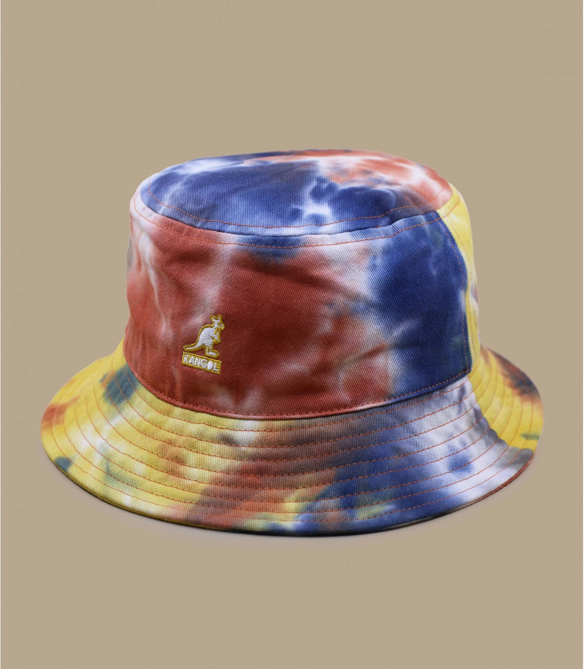 Tie Dye Bucket golden palm Kangol Tie Dye Bucket Golden Palm -Célèbre Chapeaux Magasin tie dye bucket golden palm