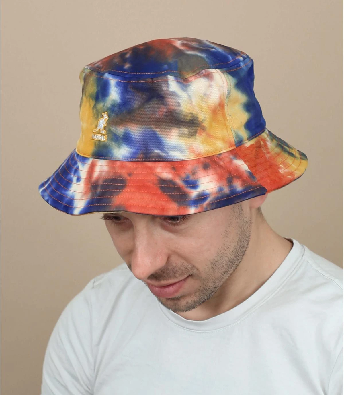 Tie Dye Bucket golden palm Kangol Tie Dye Bucket Golden Palm -Célèbre Chapeaux Magasin tie dye bucket golden palmbob20tie20dye20jaune20Kangol20Tie20Dye20Bucket20golden20palm