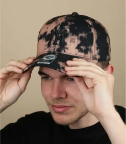 '47 BRAND Tinted Snap NY Tie Dye Brown