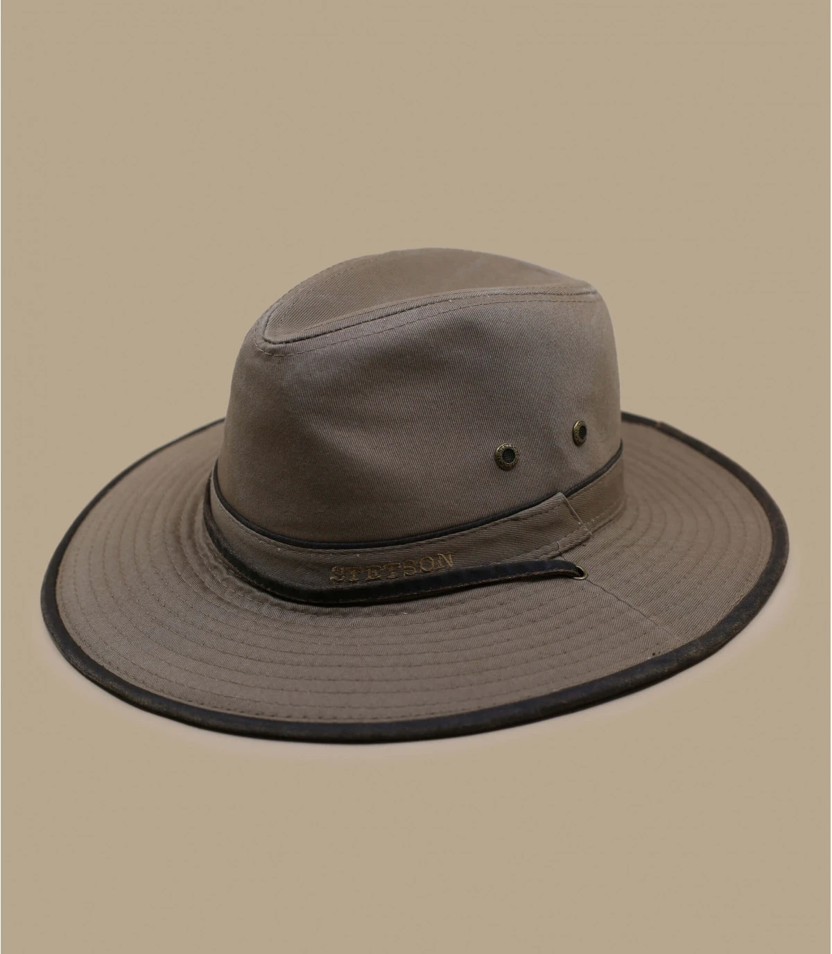 Traveller Cotton brown Stetson Traveller Cotton Brown -Célèbre Chapeaux Magasin traveller cotton brown
