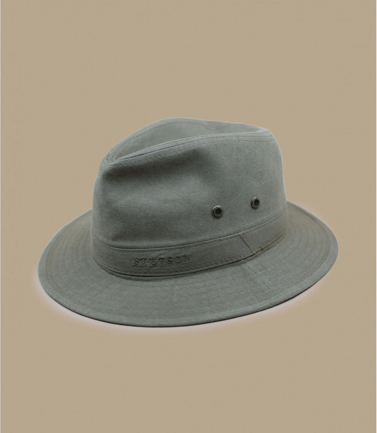 Traveller Delave Organic Cotton khaki Stetson Traveller Delave Organic Cotton Khaki -Célèbre Chapeaux Magasin traveller delave organic cotton khaki