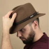 Stetson Traveller Woolfelt Camel 2 Stetson Traveller Woolfelt Camel -Célèbre Chapeaux Magasin traveller woolfelt camel