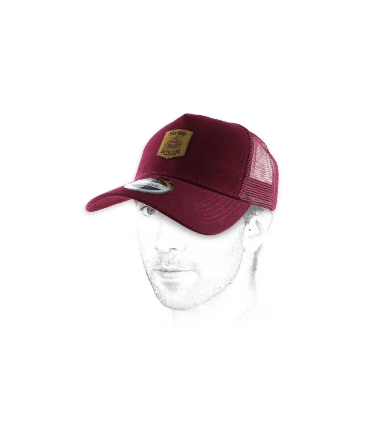 Trucker Beer Pong burgundy Trucker Beer Pong Burgundy -Célèbre Chapeaux Magasin trucker beer pong