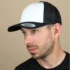 Trucker Blank White Black -Célèbre Chapeaux Magasin trucker blank white black