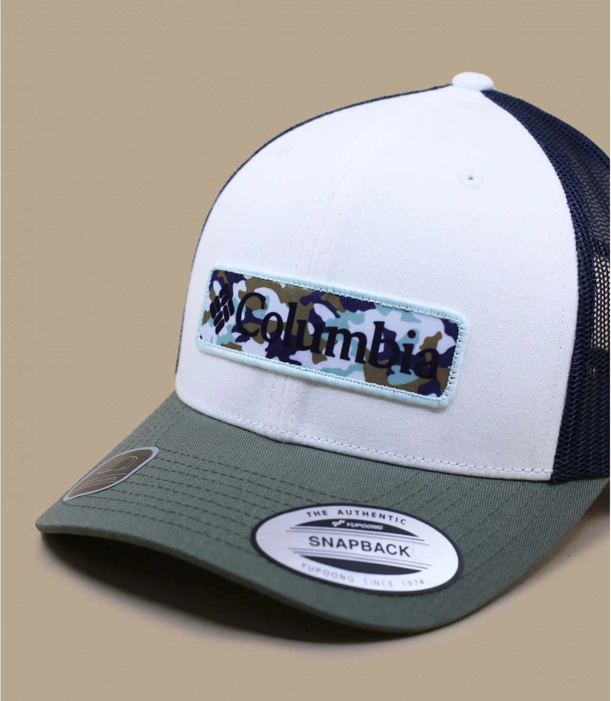 Trucker Camo Patch white dark montain stone green Columbia Trucker Camo Patch White Dark Montain Stone Green -Célèbre Chapeaux Magasin trucker camo patch white dark montain stone green 2