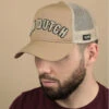 Von Dutch Trucker Chenille Logo Beige