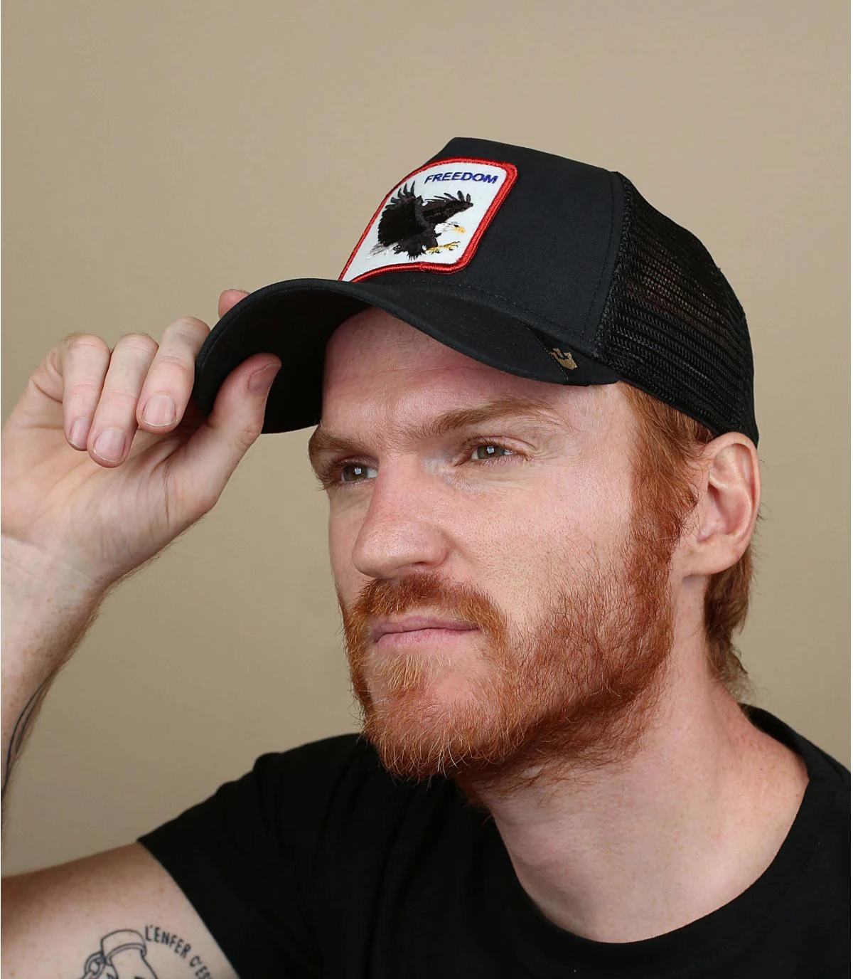 Trucker Freedom Trucker Freedom -Célèbre Chapeaux Magasin trucker freedomtrucker20aigle20noir20Trucker20Freedom