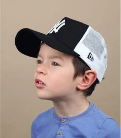NEW ERA Trucker Kids NY League Ess 940 Black White