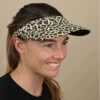 Seeberger Visor Leo Print Sand -Célèbre Chapeaux Magasin visor leo print sand