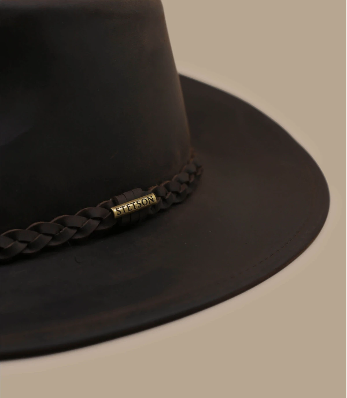 Western Buffalo Leather brown Stetson Western Buffalo Leather Brown -Célèbre Chapeaux Magasin western buffalo leather brown 3