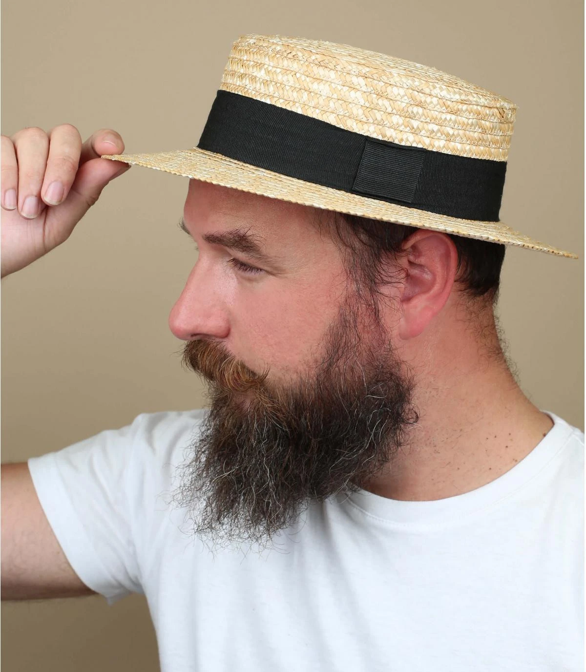 Yannis noir Yannis Noir -Célèbre Chapeaux Magasin yannis noircanotier20paille20galon20Yannis20noir